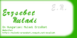 erzsebet muladi business card