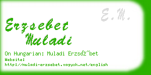 erzsebet muladi business card